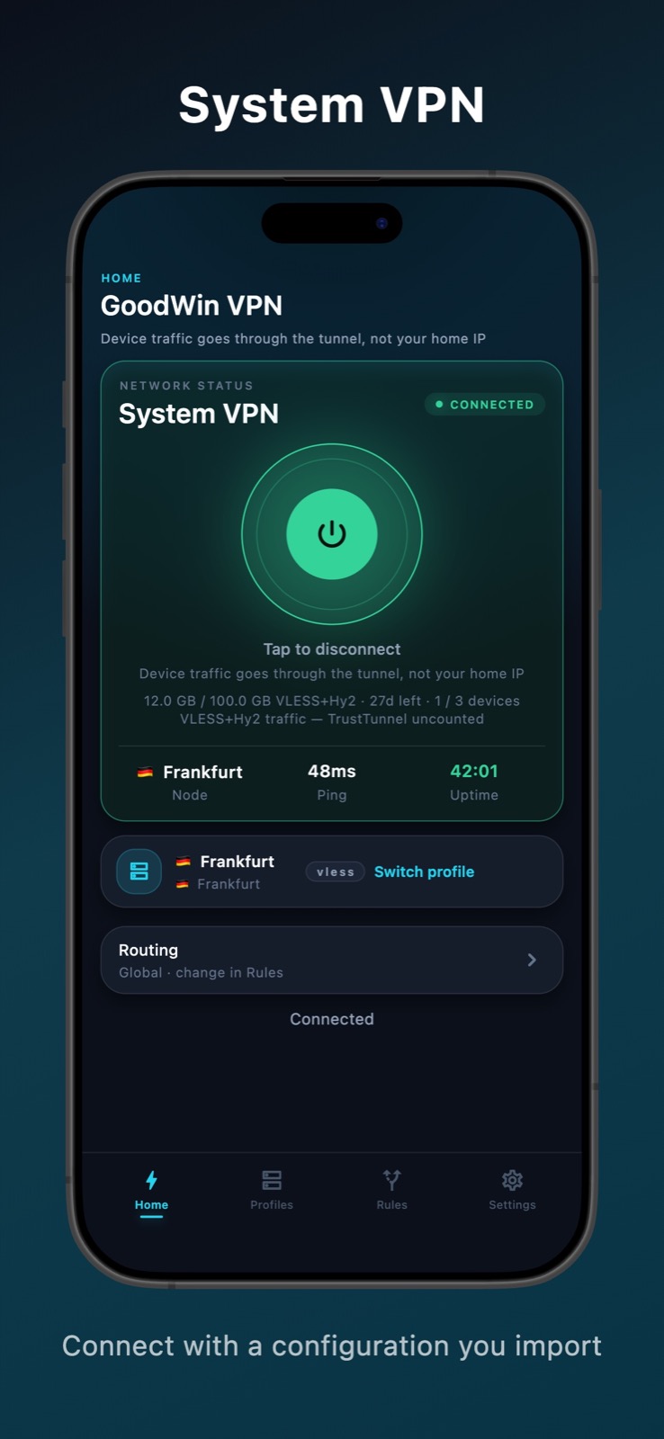GoodWin VPN screenshot 1